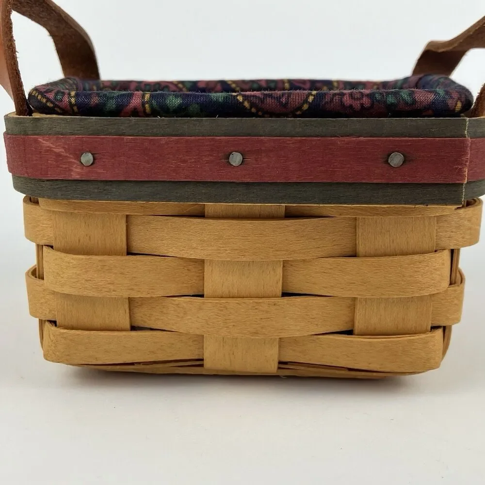 Longaberger Golf Tee Basket 1999 | /w Liner Fathers Day Set Decor VTG (14940)